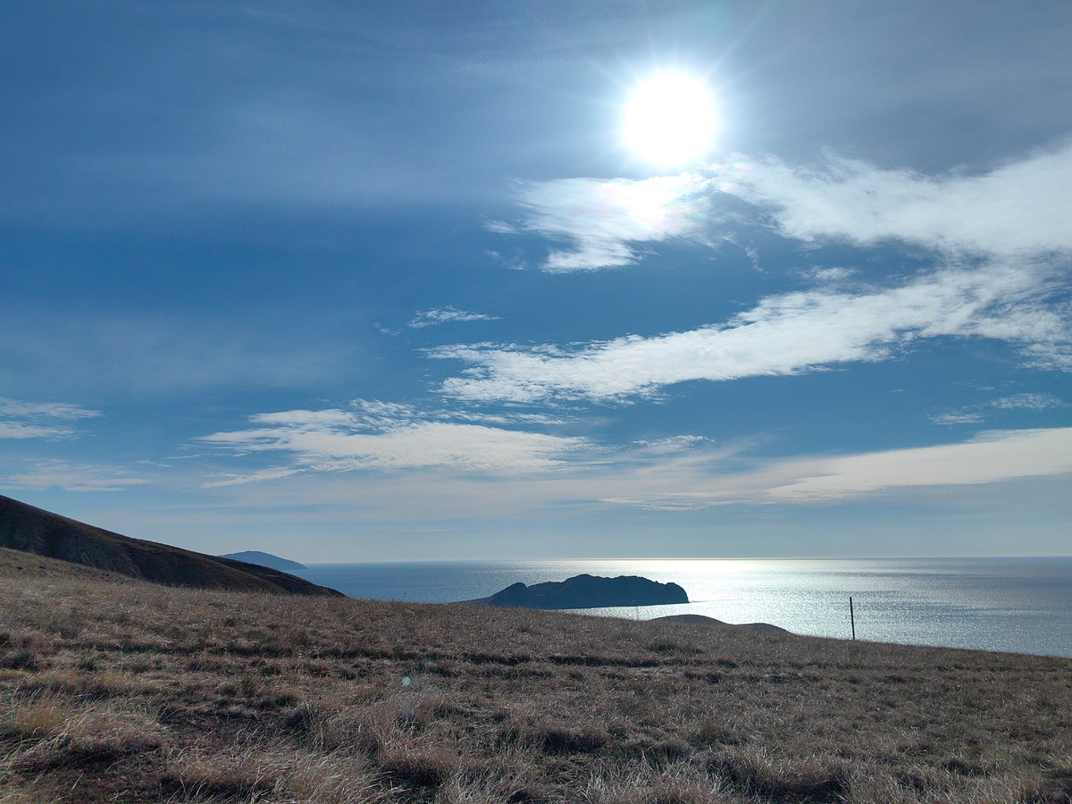 Я в пути. Вдали мыс Хамелеон. Сегодня. Фото автора канала