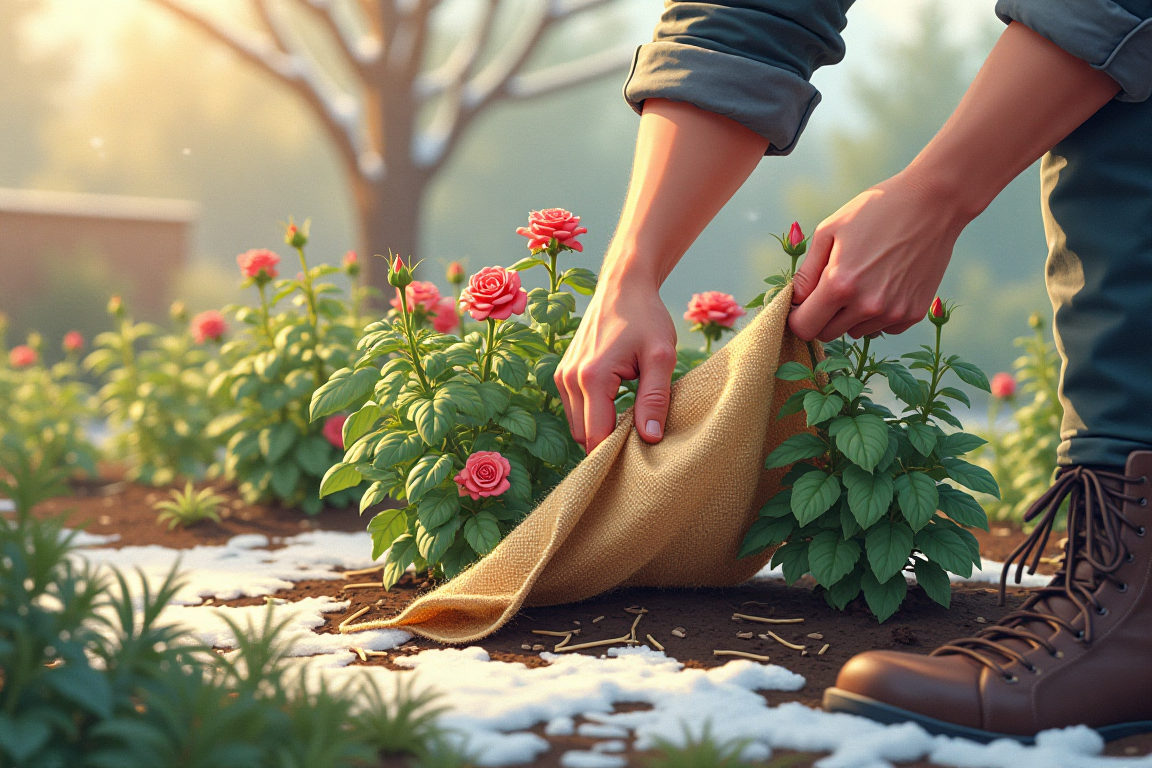 Снимаем укрытия с многолетников и роз