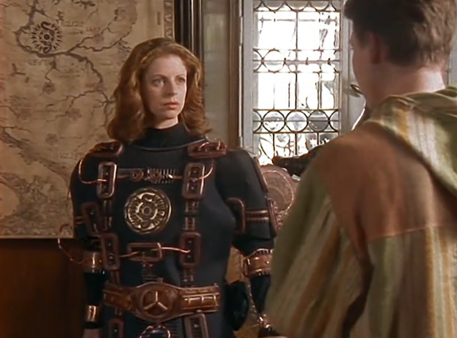 Ашка в доспехах, о которых я ребенком сильно мечтала. Стоп-кадр из т/с «Чародей»