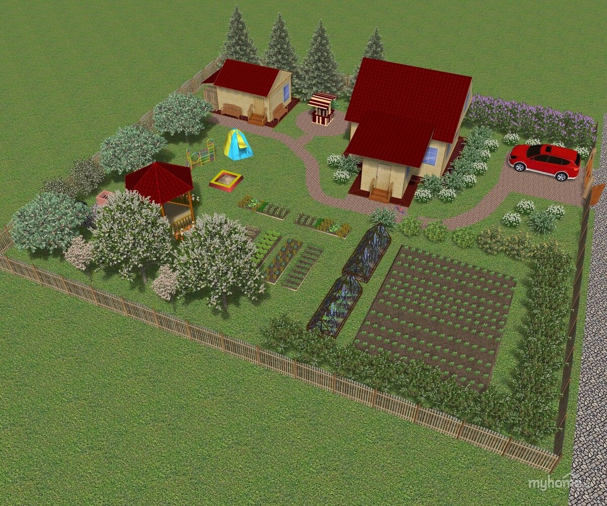 Пример плана участка