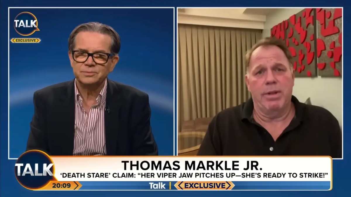 Томас Маркл-младший (справа) на TalkTV. Фото TalkTV