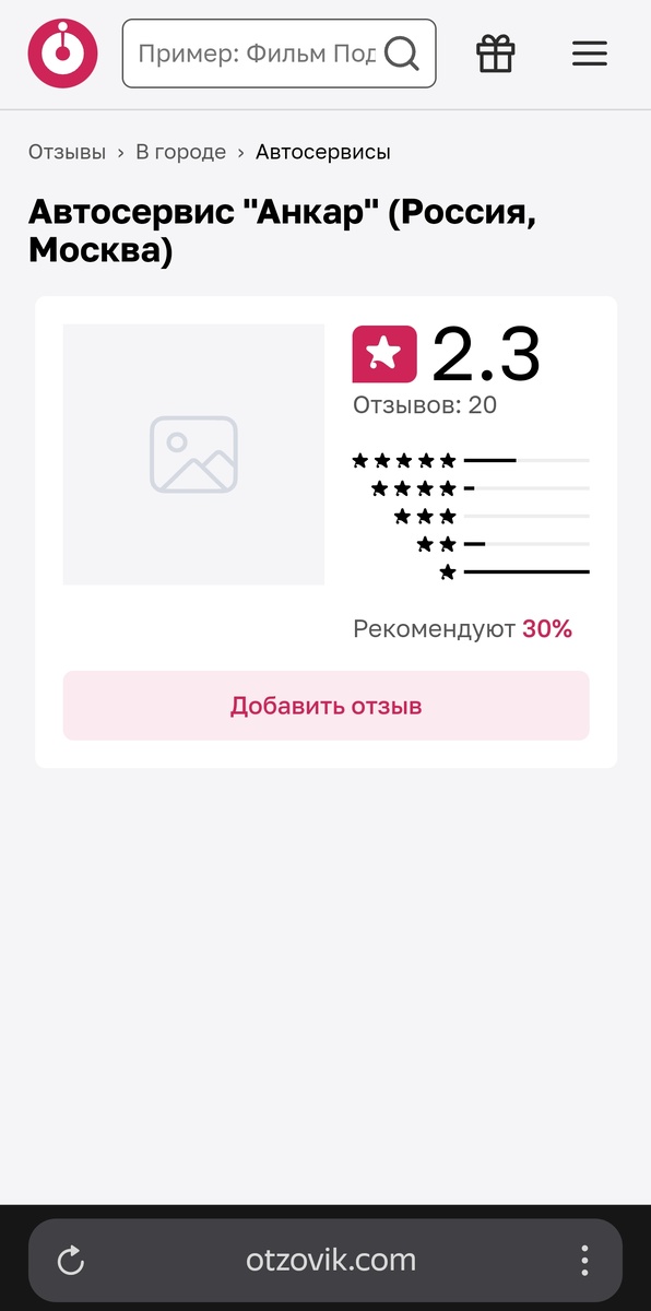 "Анкар не пользуется сервисами по накрутке отзывов в Яндексе, google, 2ГИС и улучшением имиджа и управлению репутацией компании. Во первых это около 100 тысяч рублей в месяц. Во вторых у Ankar армия преданных клиентов и им это ни к чему" 