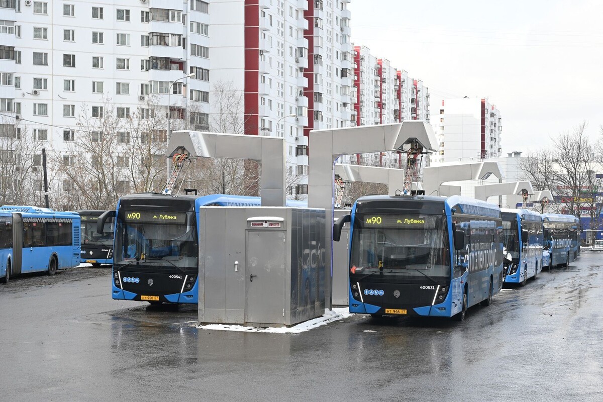    В Москве расширили сеть станций зарядки для электробусов