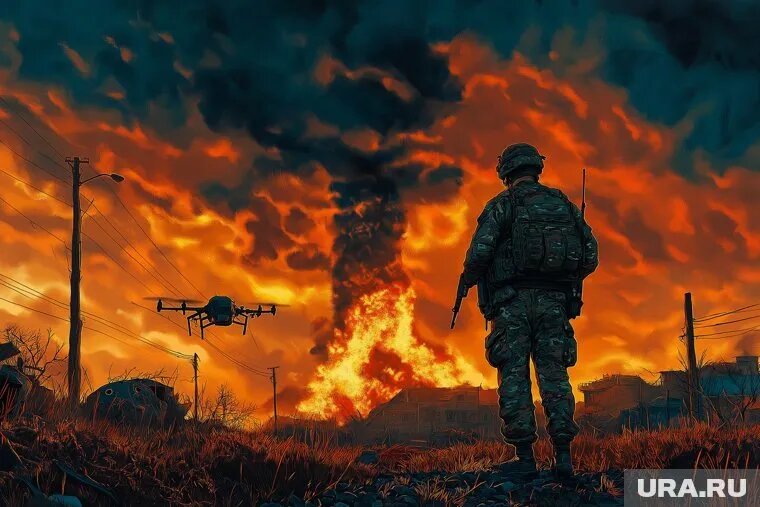 ВСУ стягивают военных к Торецку. Фото: ИИ © URA.RU