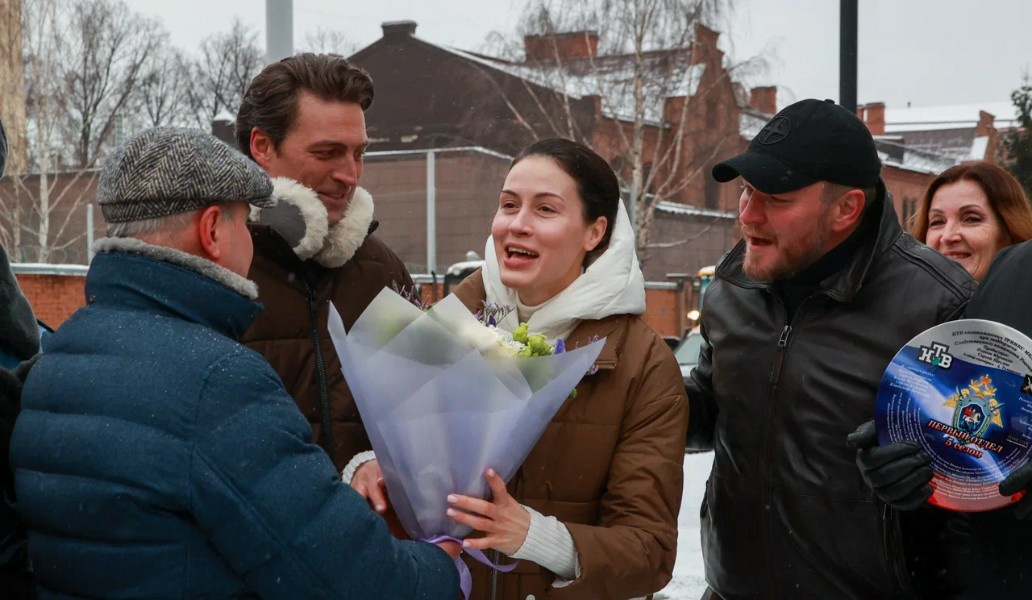 Кадр со съемок пятого сезона сериала "Первый отдел"