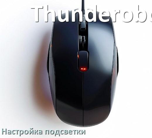 
Как на мышке Thunderobot поменять подсветку и изменить цвет или отключить в Windows 10, 11