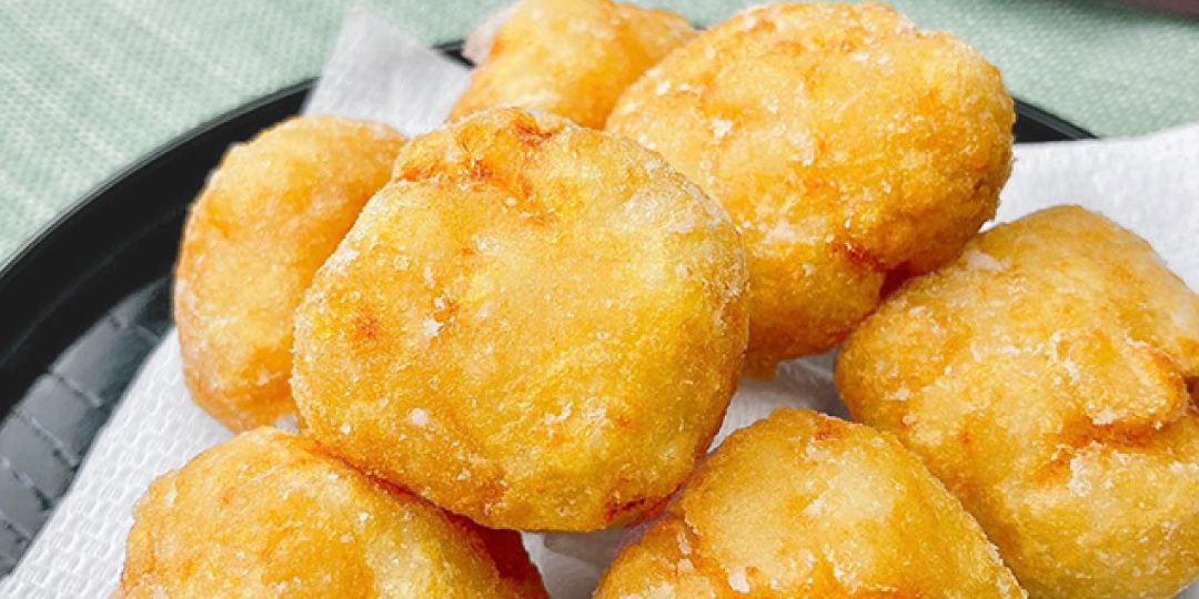 🍩 Китайские рисовые пончики с абрикосовым джемом