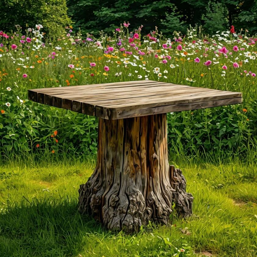 стол из пня