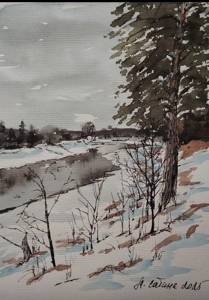 Картина художницы Марины Сатиной 