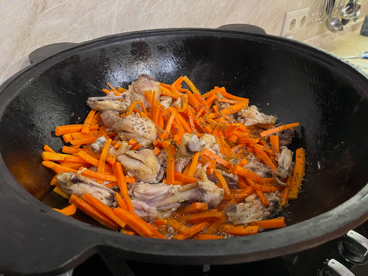 Курица нужна хорошая, без лишней воды