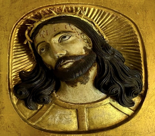 Фрагмент барельефа - из иконы Спаситель в терновом венце