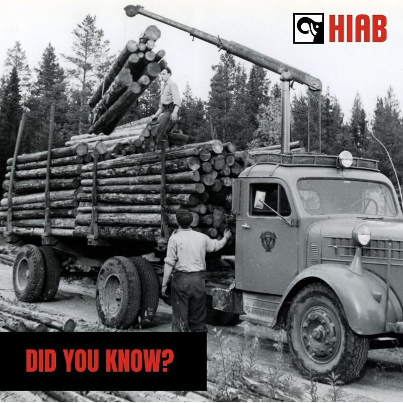 Самый первый манипулятор HIAB выглядел ну такое себе...