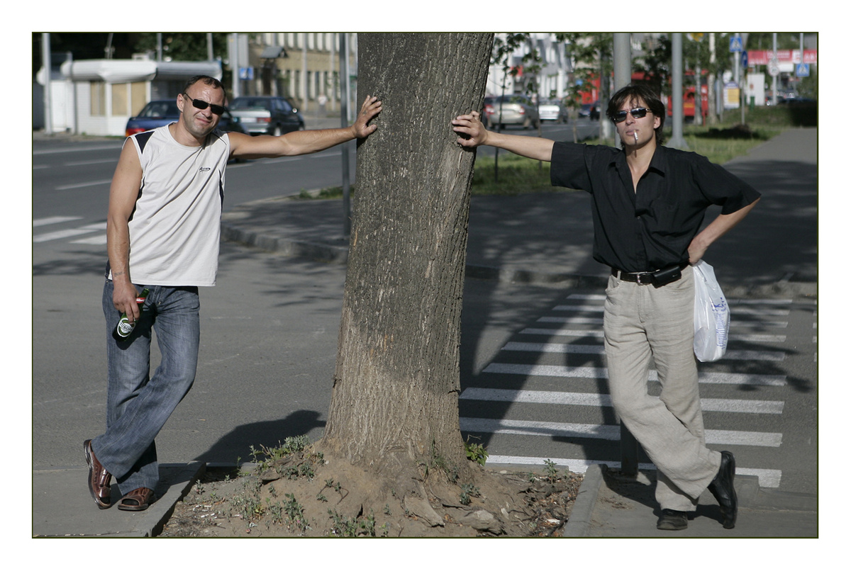 Андрей и Мишка. Лето, 2009 года. Ну, прям "BAD BOYS", не иначе!😎😁