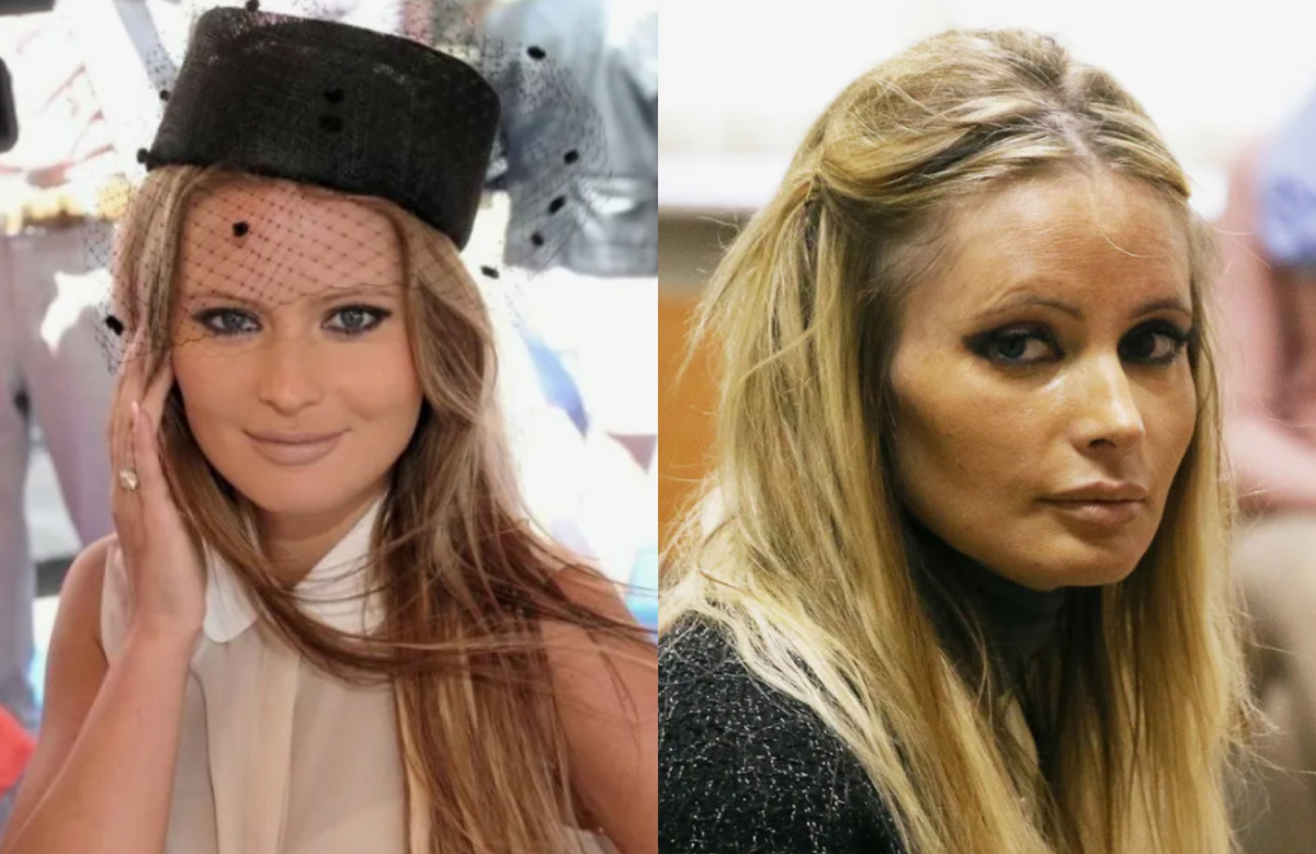 на фото Дана Борисова раньше и сейчас 