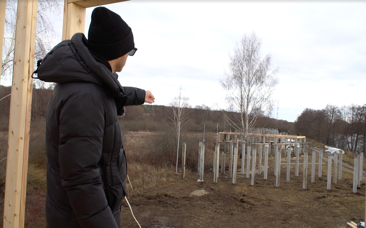 Фото с объекта после завершения монтажа фундамента в ноябре 2024 года