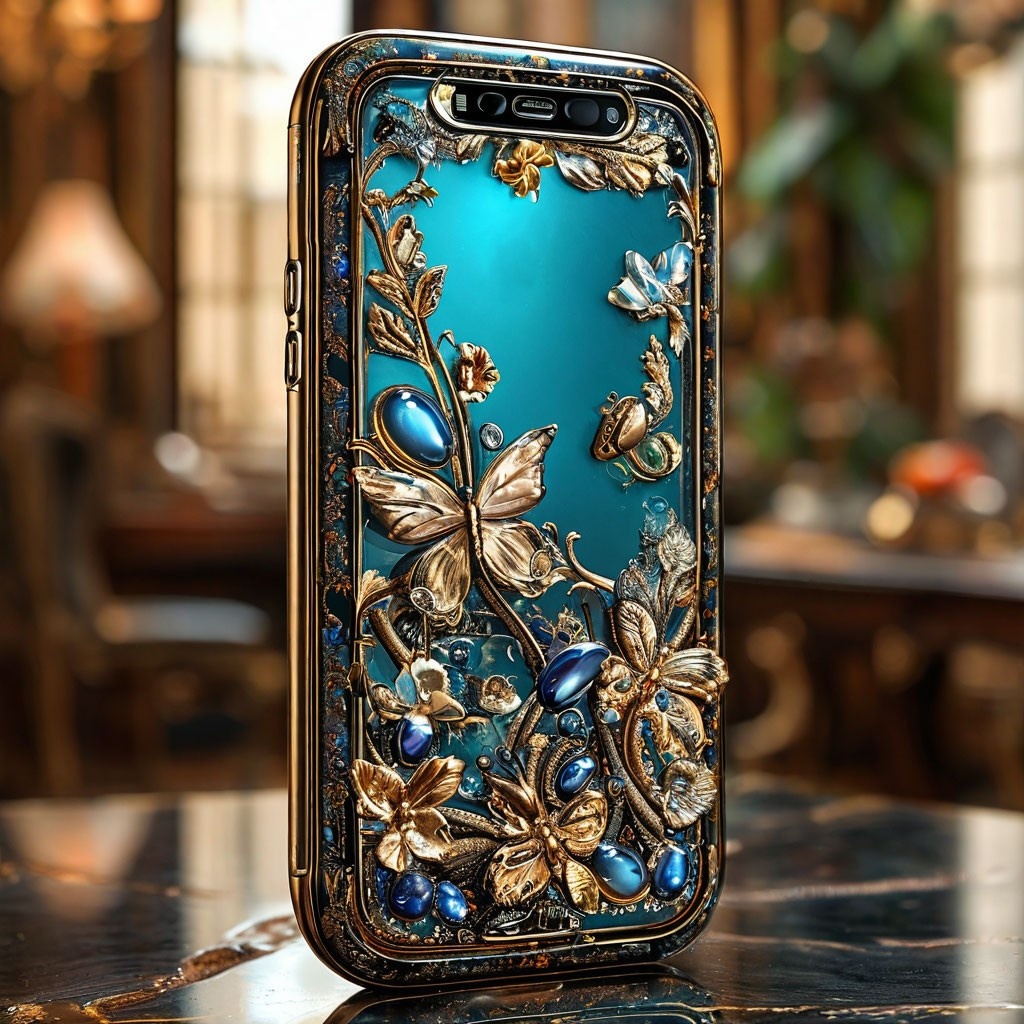 Телефон. Иллюстрация сгенерирована нейросетью