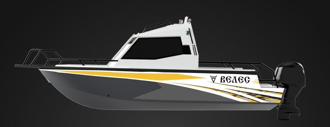 Наклейка на лодку Беркут L open