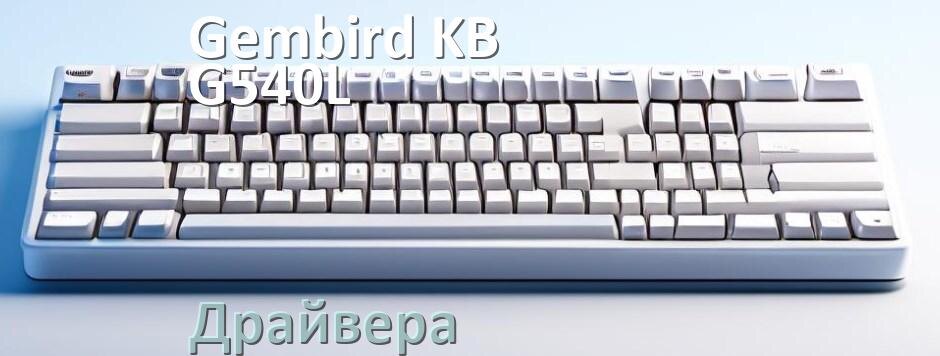 
Драйвера клавиатуры Gembird KB-G540L на Windows 10, 11, 7 на 32, 64 бит