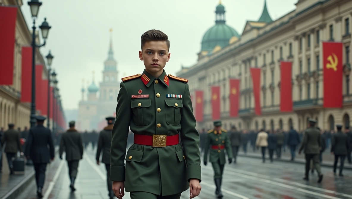 Продолжаю требовать от нейросетей изображение "курсант СССР"