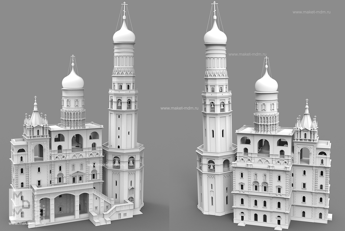 ЗД модель Колокольни Ивана Великого