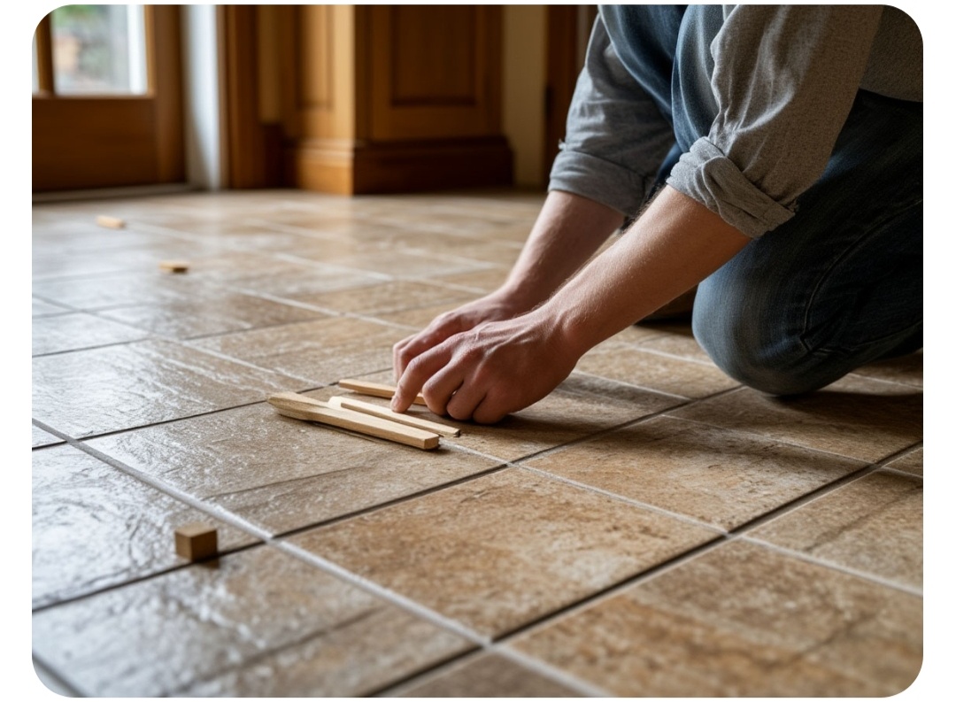 Укладка плитки на пол 