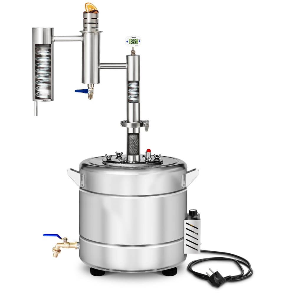 Дистиллятор в разрезе (в царгу можно вставить насадку Панченкова).