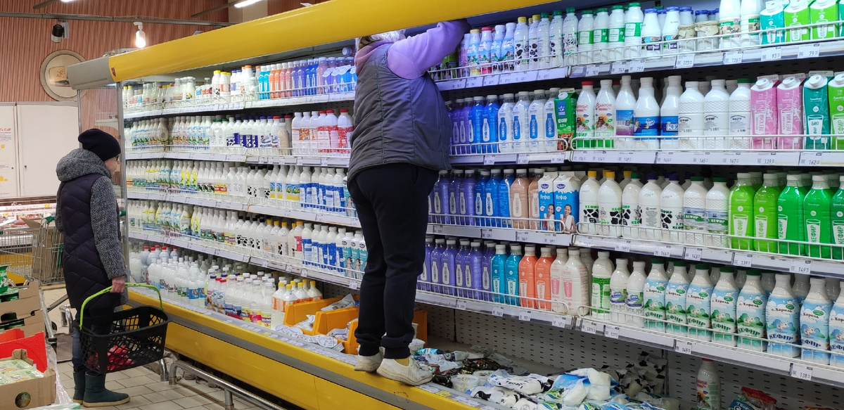 Фото автора. В поисках самого свежего продукта.