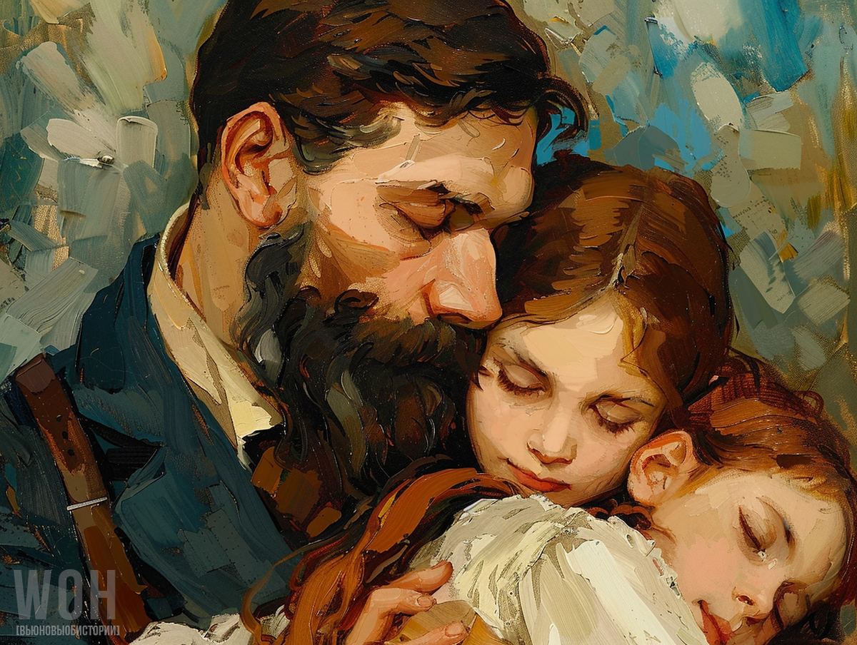 Вольное изображение Герцена с детьми / © WOH