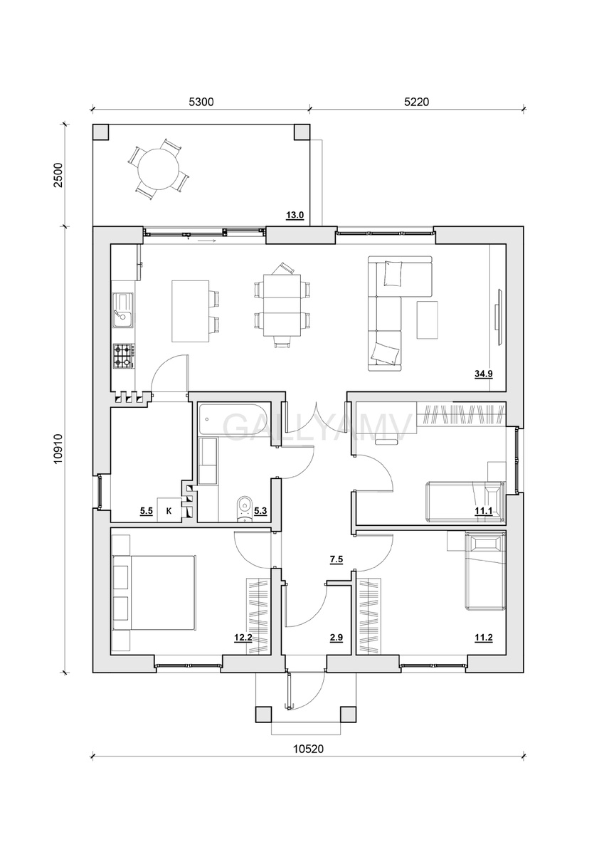 Планировка дома