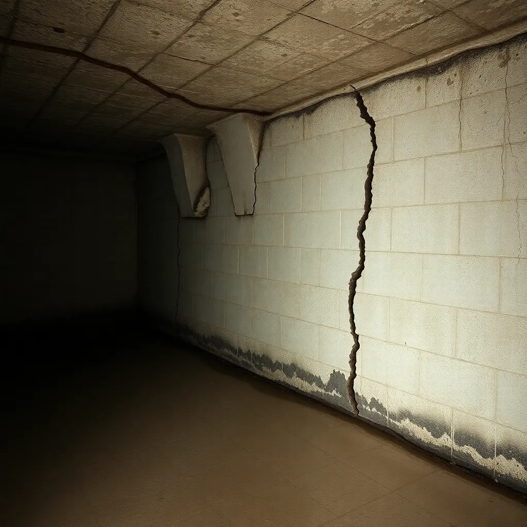 Влажность, плесень, трещины в стенах, погреб нуждается в ремонте