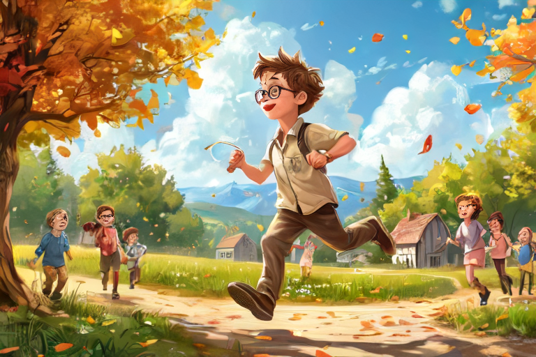 Дети бегут из школы / © АрхиФактум