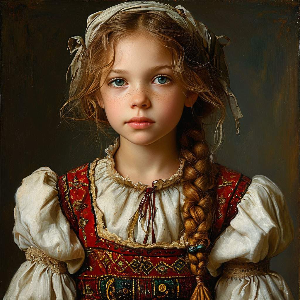 Мария. Картинка создана автором в Шедеврум