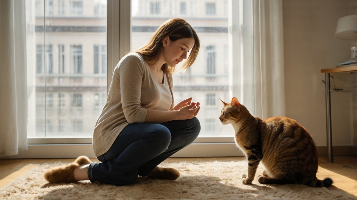 Беременная кошка может стать более ласковой и требовать больше внимания