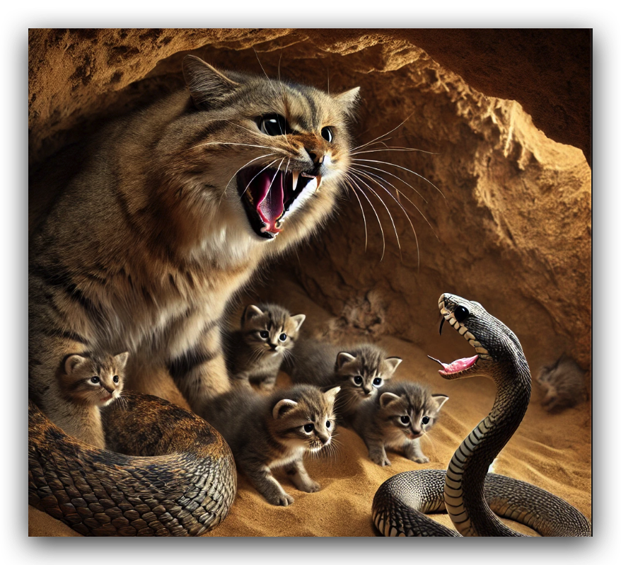 Кошки и змеи