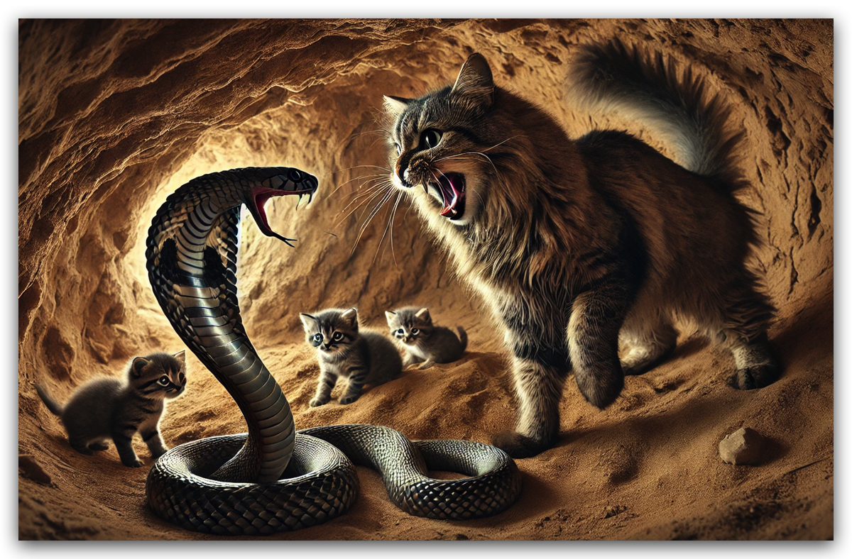 Кошки и змеи
