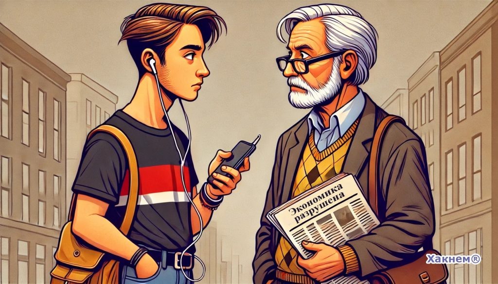 Встреча двух поколений.