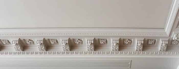 Виды гипсовых карнизов