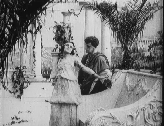 С В. Полонским в картине Евгения Бауэра "Жизнь за жизнь"