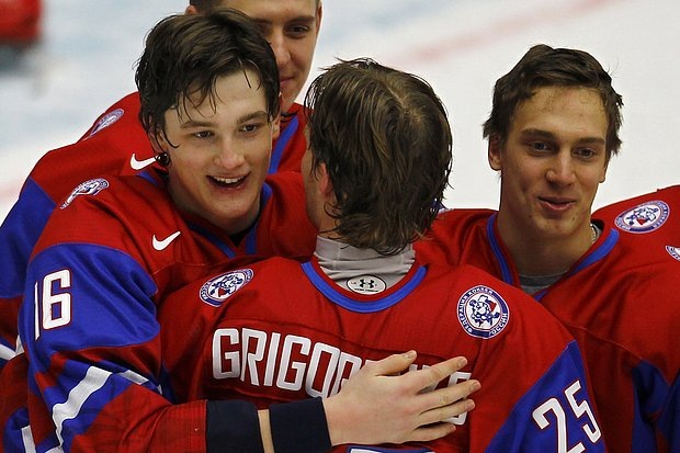    Никита Задоров в составе молодежной сборной России. Фото: Руско Елена / ТАСС