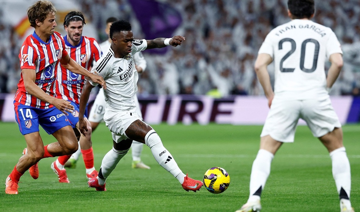 Винисиус Жуниор в матче «Реал» - «Атлетико» / Фото: sport5.by