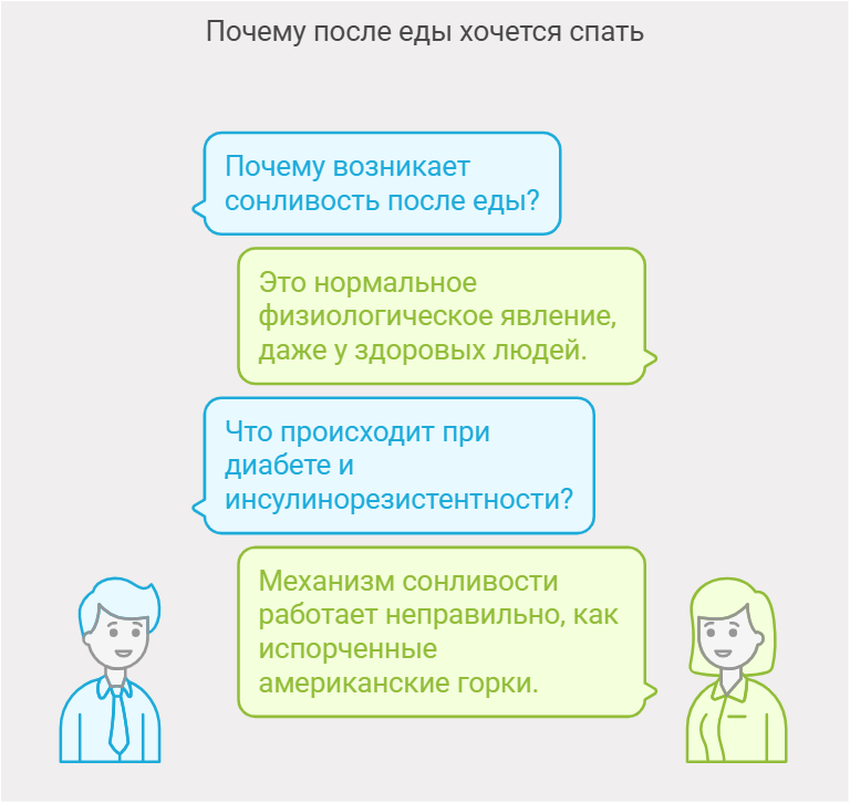 Почему после еды хочется спать: физиология сытого сна