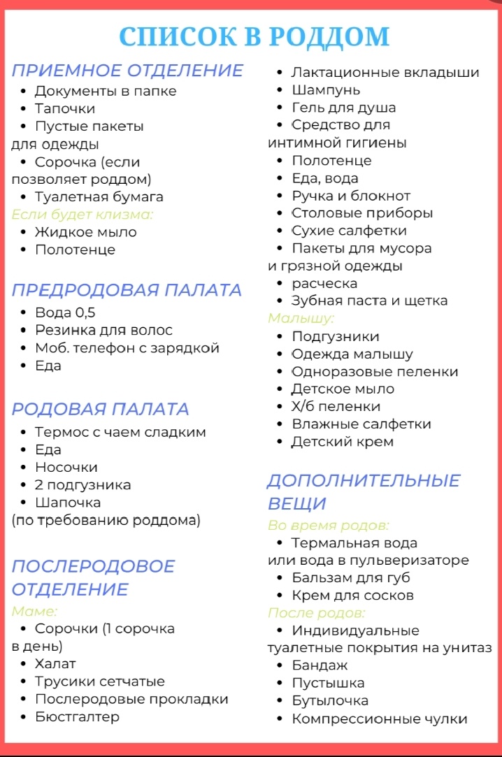 Список вещей из интернета.