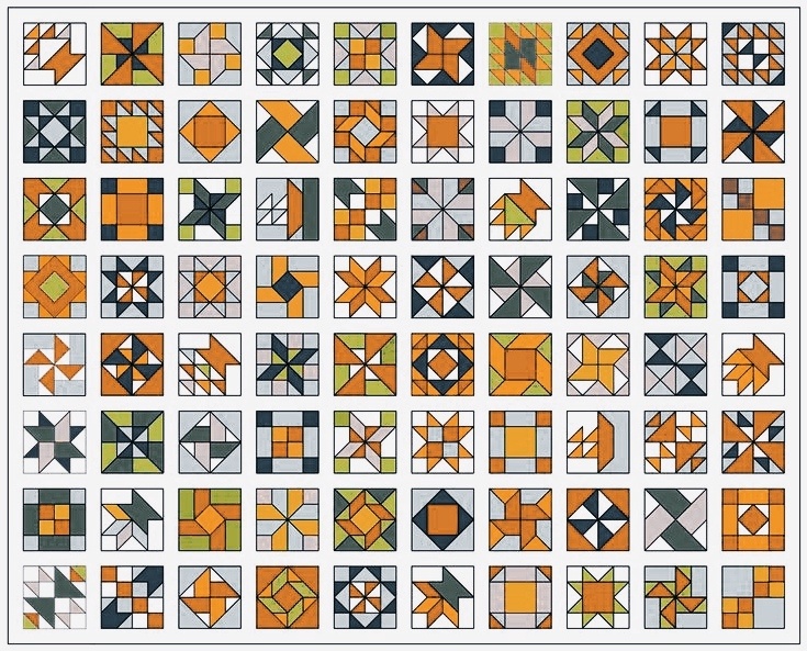 Разнообразие лоскутных узоров
