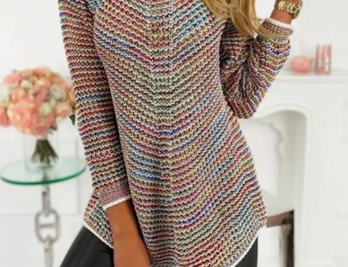 Игры цветом и структурой пряжи авторов сайта Pinterest. Привлекательно и интересно