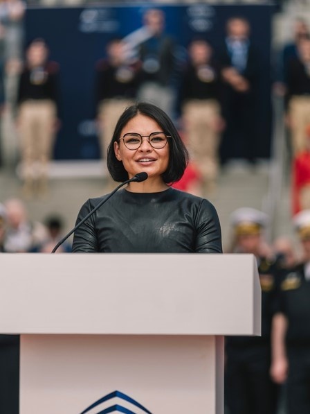    Идеолог и руководитель проектного кластера "Остров фортов" Ксения Шойгу Автор фото: Пресс-служба "Острова фортов"