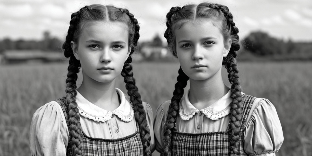 Старое фото. Сёстры