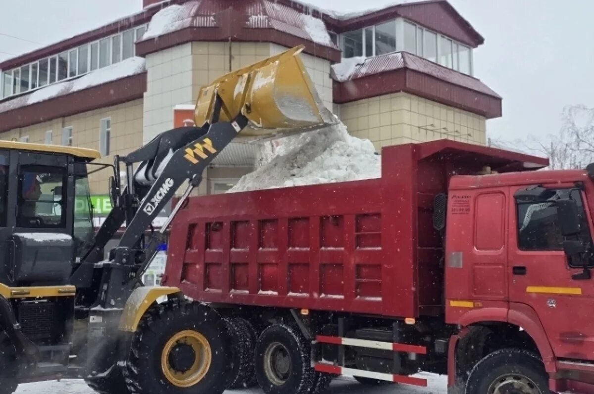    В этом году снежные кучи и валы на территории коммерческих и придомовых территорий фиксирует система «Дозор».