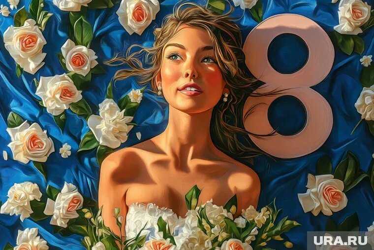 В России предложили заменить 8 Марта на православный праздник. Фото: ИИ © URA.RU