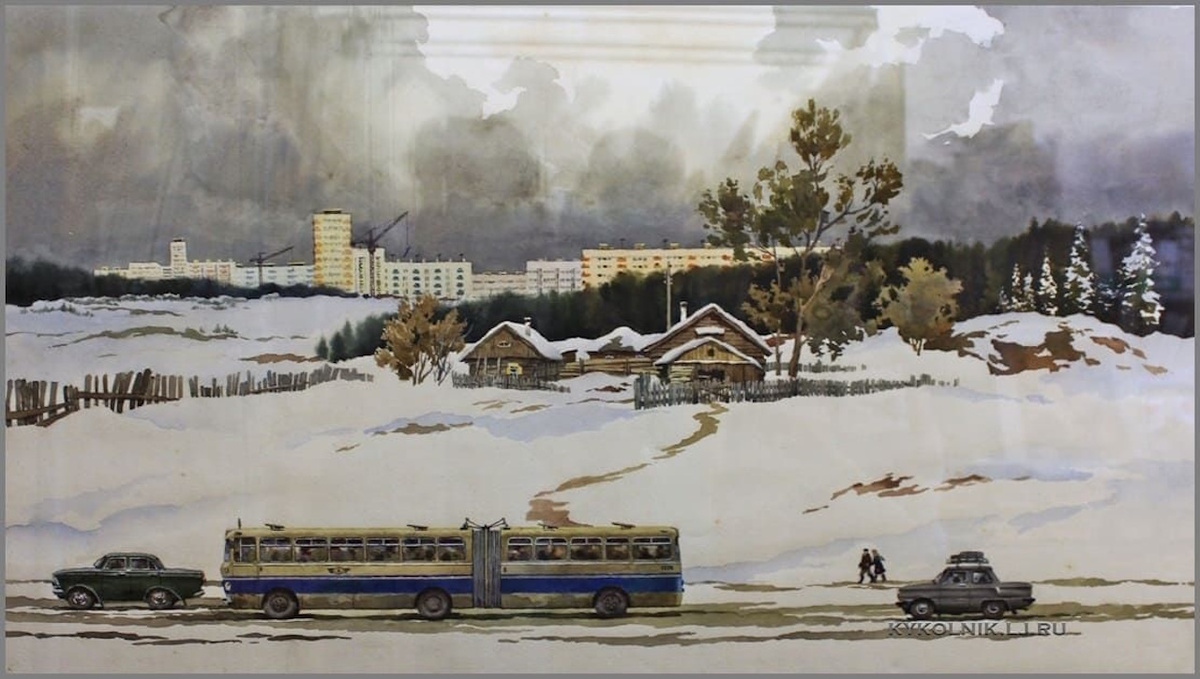 «Вдали город» 1976. Семенов Борис Александрович (1917–1991)