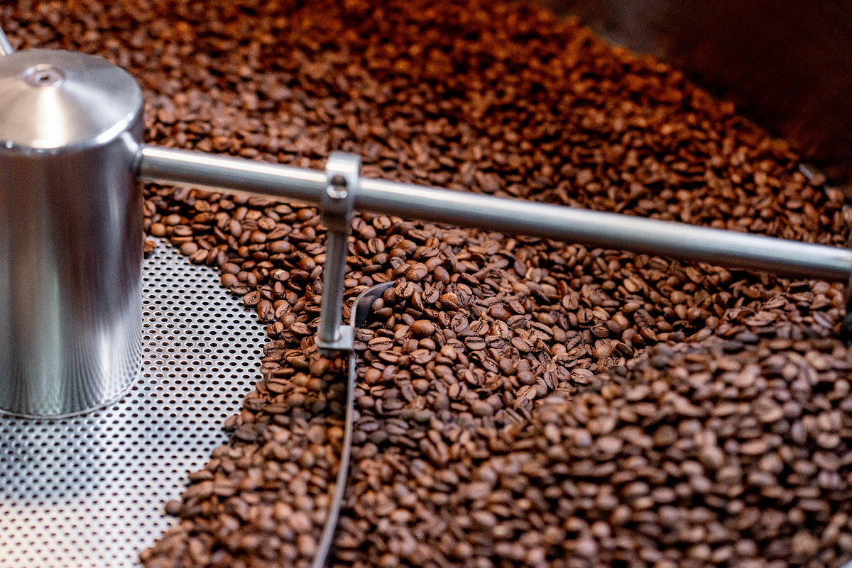 Зерно сразу после обжарки